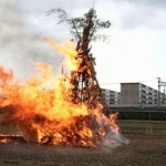 1月14日（火）桜井レンゲの里で「どんど焼」